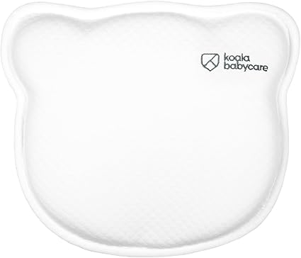 KOALA BABYCARE Almohada para bebés para Ayudar a prevenir y Tratar la plagiocefalia, de Funda Extraible (con Dos Fundas) Hecha de Memory Foam