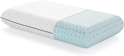 LUCID Weekender Almohada viscoelástica con partículas de Gel, Transpirable y refrescante, Funda Lavable