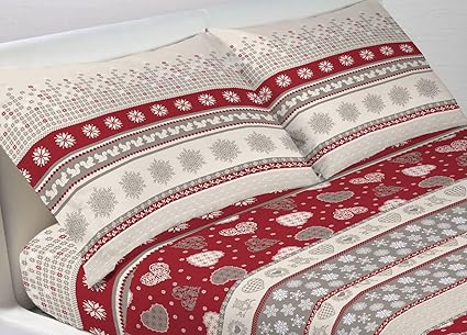 Bicheria Web - Juego de sábanas 100% algodón, sábanas para Cama de 1 Plaza y Media, diseño de corvara