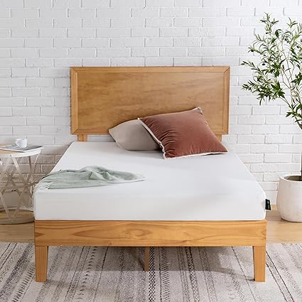 Zinus Colchón 90x190 cm - Altura del colchón 15 cm - Colchón de espuma viscoelástica - Colchón de té verde - Firmeza del colchón H2-H3