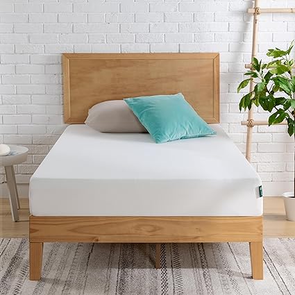 Zinus Colchón 90x190 cm - Altura del colchón 20 cm - Colchón de espuma viscoelástica - Colchón de té verde - Firmeza del colchón H2-H3
