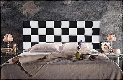ONEK-DECCO Cabecero de Cama tapizado en Polipiel de Dormitorio Mod. Kansas Patchwork 2 Colores, Acolchado de Espuma Varias Medidas, Cama de niño, Juvenil y Matrimonio (115X70, Diferente COMBINACIÓN)