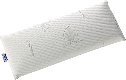 Todocama - Almohada viscoelástica, 135 cm núcleo Compacto. Doble Funda con Cremallera. Tejido Aloe Vera. Termorregulable adaptabilidad al Cuello.